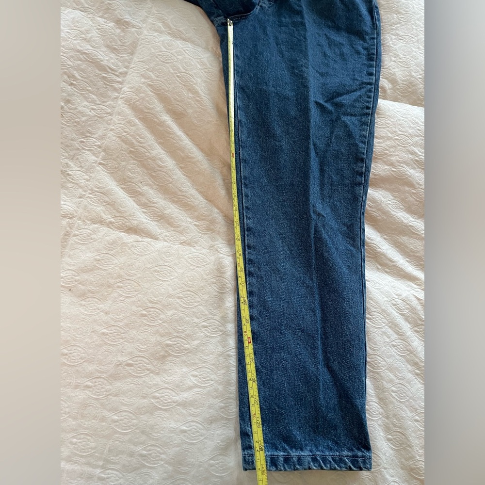 Ivana Women's Blue Jeans with Patterned Waist size 18 - Picture 3 of 10